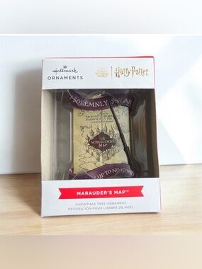 NEW Hallmark Harry Potter Marauder's Map Christmas Tree Ornament Wizarding World